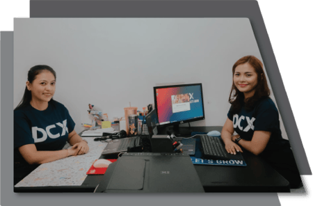 DCX team members working